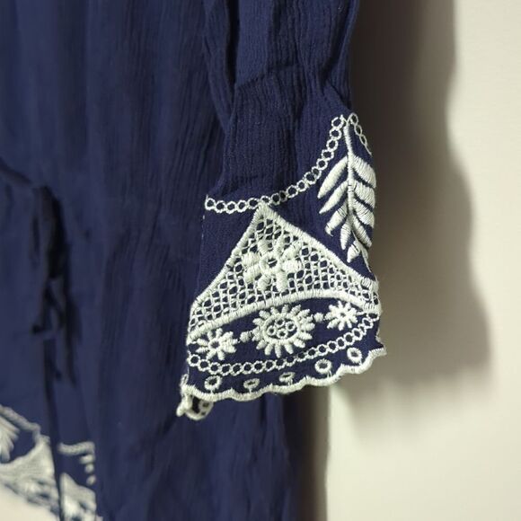 NWT Papermoon Navy and White Blouse - Picture 4 of 9